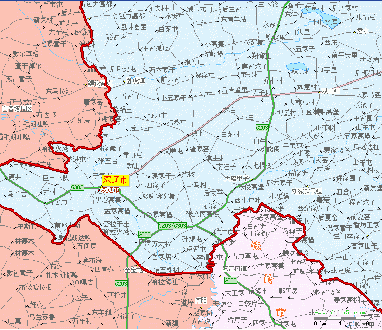 双辽市行政区划