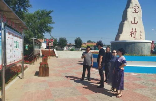 四平中院第二党支部到双辽宝山村参观学习党建工作